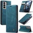 For OPPO Reno12 Pro 5G Global CaseMe 013 Multifunctional Horizontal Flip Leather Phone Case(Blue) - 1