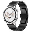 For Huawei watch GT4 46mm Titanium Alloy 22mm Metal Watch Band(Black) - 1