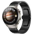 For Huawei Watch 4 Titanium Alloy 22mm Metal Watch Band(Black) - 1