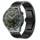 For Huawei Watch GT3 SE Titanium Alloy 22mm Metal Watch Band(Black) - 1