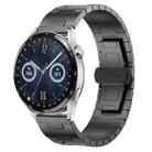 For Huawei Watch GT3 46mm Titanium Alloy 22mm Metal Watch Band(Titanium Color) - 1