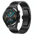 For Huawei Watch GT2 46mm Titanium Alloy 22mm Metal Watch Band(Black) - 1