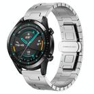 For Huawei Watch GT2 46mm Titanium Alloy 22mm Metal Watch Band(Silver) - 1