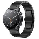 For Xiaomi Watch S1 Titanium Alloy 22mm Metal Watch Band(Black) - 1