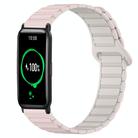 For Honor Watch ES Dual Color Magnetic Buckle 20mm Silicone Watch Band(Pink+Starlight) - 1