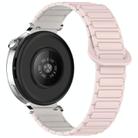For Honor Watch ES Dual Color Magnetic Buckle 20mm Silicone Watch Band(Pink+Starlight) - 2