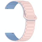 For Honor Watch ES Dual Color Magnetic Buckle 20mm Silicone Watch Band(Pink+Blue) - 3