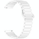 For Honor Watch ES Dual Color Magnetic Buckle 20mm Silicone Watch Band(White) - 3