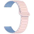 For Amazfit Active 20mm Dual Color Magnetic Buckle Silicone Watch Band(Pink+Blue) - 3