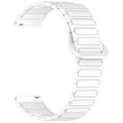 For Amazfit Active 20mm Dual Color Magnetic Buckle Silicone Watch Band(White) - 3