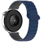 For Honor Watch GS 4 Dual Color Magnetic Buckle 22mm Silicone Watch Band(Blue+Grey) - 2