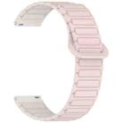 For Garmin Venu 3 Dual Color Magnetic Buckle 22mm Silicone Watch Band(Pink+Starlight) - 3