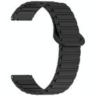 For Garmin Venu 3 Dual Color Magnetic Buckle 22mm Silicone Watch Band(Black) - 3