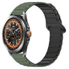 For Xiaomi Watch S4 Sport Dual Color Magnetic Buckle 22mm Silicone Watch Band(Green+Black) - 1