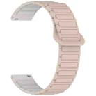 For Amazfit Bip 5 / GTR 4 / GTR 3 Dual Color 22mm Magnetic Buckle Silicone Watch Band(Milk Tea+Rocky White) - 2
