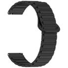 For Amazfit Bip 5 / GTR 4 / GTR 3 Dual Color 22mm Magnetic Buckle Silicone Watch Band(Black) - 2