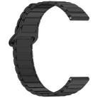 For Amazfit Bip 5 / GTR 4 / GTR 3 Dual Color 22mm Magnetic Buckle Silicone Watch Band(Black) - 3