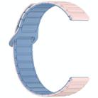 For Amazfit Bip 5 / GTR 4 / GTR 3 Dual Color 22mm Magnetic Buckle Silicone Watch Band(Pink+Blue) - 3