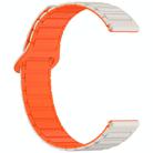 For Amazfit Bip 5 / GTR 4 / GTR 3 Dual Color 22mm Magnetic Buckle Silicone Watch Band(Starlight+Orange) - 3