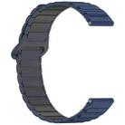 For Amazfit Bip 5 / GTR 4 / GTR 3 Dual Color 22mm Magnetic Buckle Silicone Watch Band(Blue+Grey) - 3