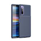 Beetle Series Carbon Fiber Texture Shockproof TPU Case for Sony Xperia 2(Blue) - 1