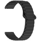 For Garmin Venu 3S Dual Color Magnetic Buckle 18mm Silicone Watch Band(Black) - 3