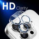 For iPhone 16 Pro / 16 Pro Max NORTHJO Camera Lens Protector CD Veins 3D Tempered Glass Film(Blue) - 3