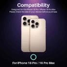 For iPhone 16 Pro / 16 Pro Max NORTHJO Camera Lens Protector CD Veins 3D Tempered Glass Film(Purple) - 2