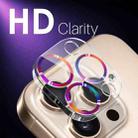 For iPhone 16 Pro / 16 Pro Max NORTHJO Camera Lens Protector CD Veins 3D Tempered Glass Film(Colorful) - 3