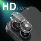 For iPhone 16 / 16 Plus NORTHJO Camera Lens Protector CD Veins 3D Tempered Glass Film(Black) - 3