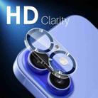 For iPhone 16 / 16 Plus NORTHJO Camera Lens Protector CD Veins 3D Tempered Glass Film(Blue) - 3