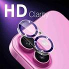 For iPhone 16 / 16 Plus NORTHJO Camera Lens Protector CD Veins 3D Tempered Glass Film(Purple) - 3