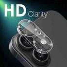 For iPhone 16 / 16 Plus NORTHJO Camera Lens Protector Glitter Ring 3D Tempered Glass Film(Black) - 3