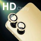 For Samsung Galaxy A06 4G NORTHJO Camera Lens Protector CD Metal Ring Tempered Glass Film(Gold) - 3