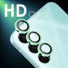 For Samsung Galaxy A16 5G NORTHJO Camera Lens Protector CD Metal Ring Tempered Glass Film(Green) - 3