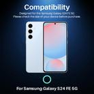 For Samsung Galaxy S24 FE 5G NORTHJO Camera Lens Protector CD Metal Ring Tempered Glass Film(Silver) - 2