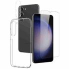 For Samsung Galaxy S23+ 5G NORTHJO TPU Case with Screen and Lens Film, Support Fingerprint Unlock(Transparent) - 1