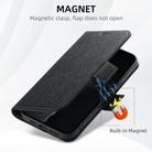 For iPhone 12 Suteni J08 Multifunctional Cross Texture MagSafe Leather Phone Case(Black) - 2