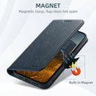 For iPhone 16 Suteni J08 Multifunctional Cross Texture MagSafe Leather Phone Case(Blue) - 2