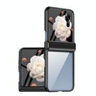 For Honor Magic V Flip Plating Transparent Folding Hinged Phone Case(Black) - 1