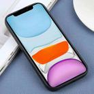 For iPhone 11 Plain Imitation Leather Back Cover Phone Case(Black) - 3