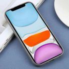 For iPhone 11 Plain Imitation Leather Back Cover Phone Case(Grey) - 3