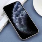 For iPhone 11 Pro Plain Imitation Leather Back Cover Phone Case(Grey) - 3