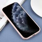 For iPhone 11 Pro Max Plain Imitation Leather Back Cover Phone Case(Pink) - 3