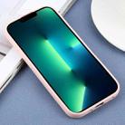 For iPhone 13 Pro Max Plain Imitation Leather Back Cover Phone Case(Pink) - 3