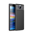 Beetle Series Carbon Fiber Texture Shockproof TPU Case for Sony Xperia 20(Black) - 1