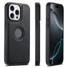 For iPhone 16 Pro Max Suteni G1 Cross Texture MagSafe Phone Case(Black) - 1