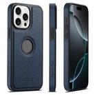 For iPhone 16 Pro Suteni G1 Cross Texture MagSafe Phone Case(Blue) - 1