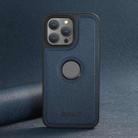 For iPhone 16 Suteni G1 Cross Texture MagSafe Phone Case(Blue) - 3