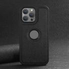 For iPhone 15 Pro Suteni G1 Cross Texture MagSafe Phone Case(Black) - 2